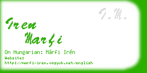 iren marfi business card